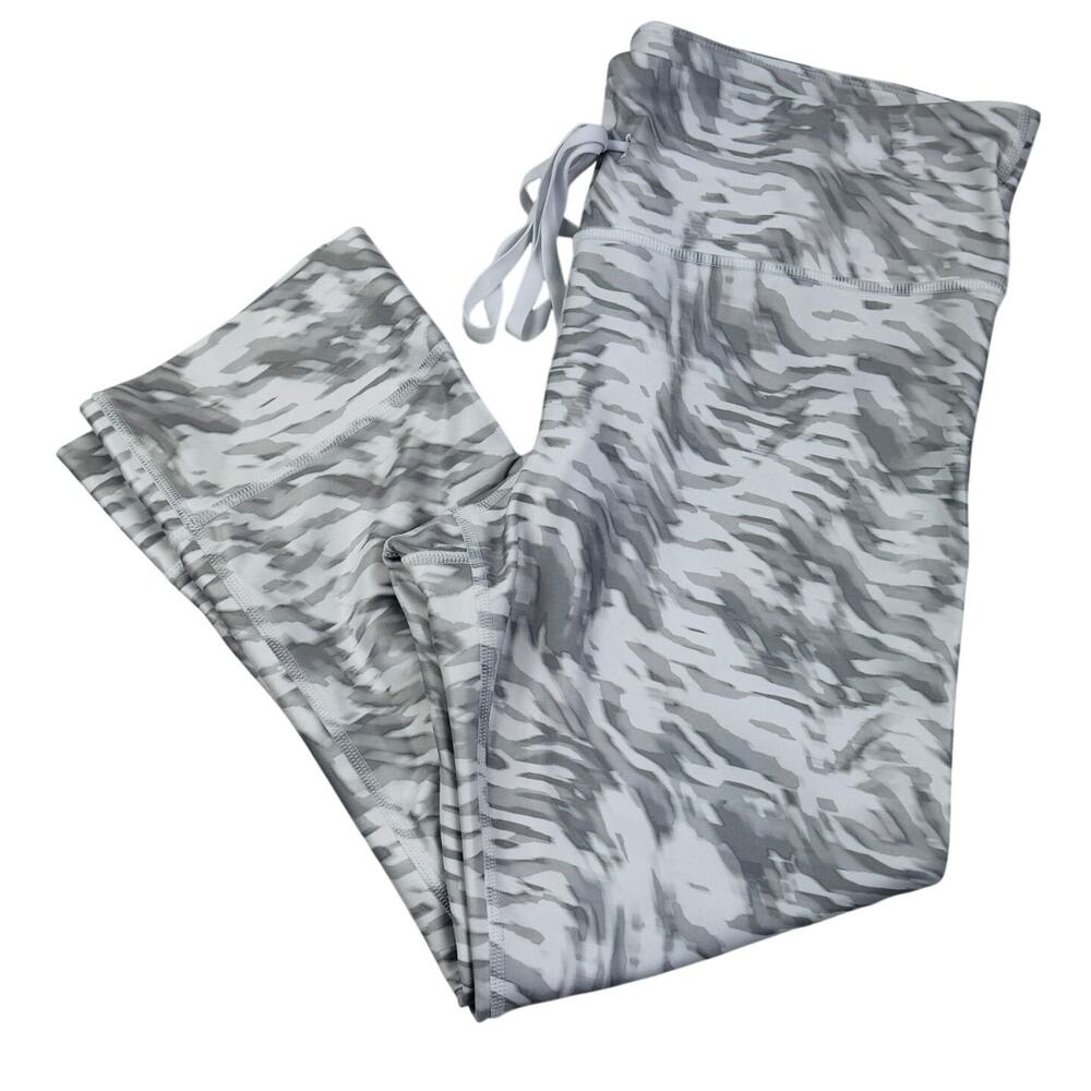 Gap Fit Animal Print Athletic Performance Cropped Pants Capris Women's Size L